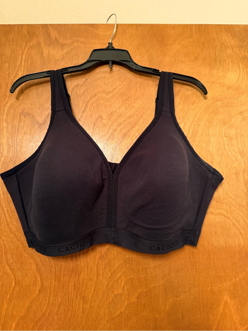 Cacique Black Wireless Full-Coverage Comfort Bra